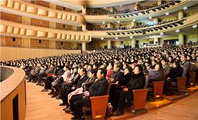 美国神韵国际艺术团在韩国最后一场演出,在韩国著名的高阳阿兰奴里综合演艺中心(Aram