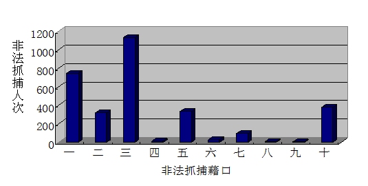 图1:非法抓捕借口种类分布图