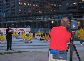 费城主流媒体电视台ABC6(美国广播公司费城6台)前来报导纪念活动
