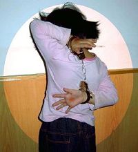 '“背剑”(酷刑真人演示图)'