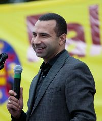 '“同一个自由世界”(One Free World International )创办人及总裁沙菲(Majed El Shafie)'