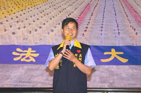 '新竹市议员陈启源认为尊重生命、思想、信仰是时代潮流,呼吁中共停止迫害,也希望有更多人一起支持法轮功。'