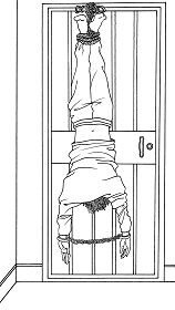 中共酷刑示意图:“倒挂”