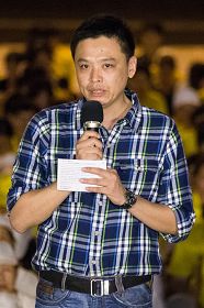 图6:台北市议员洪健益表示中共活体摘取器官,全世界都知道。