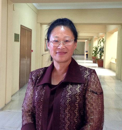 图3:来自波兰的法轮功学员张女士出席了在马德里召开的二零一四年欧洲法会