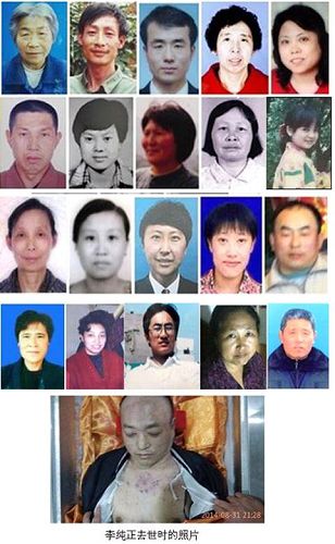 图2:2014年1至11月新确认被迫害致死的部份大陆法轮功学员