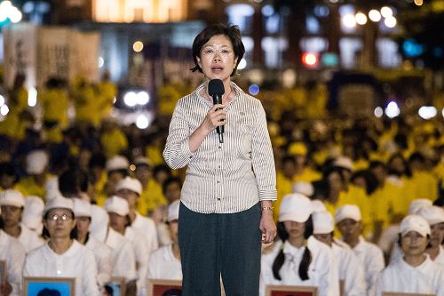 图4:尤美女立委表示:对于中共活摘器官的酷刑以及反人类罪,应该要予以调查谴责。