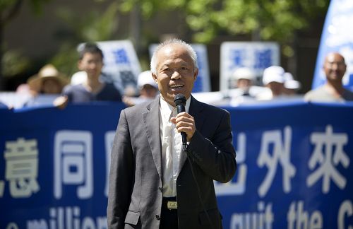 图10:南加著名民运人士、中国社会民主党主持人刘因全