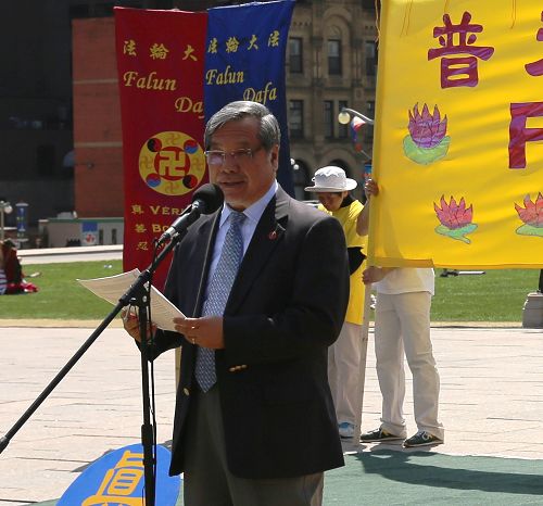 加拿大国会参议员吴清海(Thanh Hai Ngo)先生在法轮大法弘传世界二十三周年庆典上发言