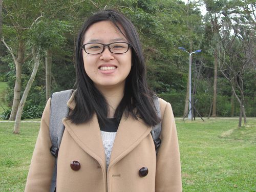 图2. 藤野伟从日本到台湾文化大学就读,生平第一次向师父拜年,感到很开心。