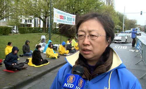图4:当年见证 “四二五” 北京和平上访的法轮功学员毕女士