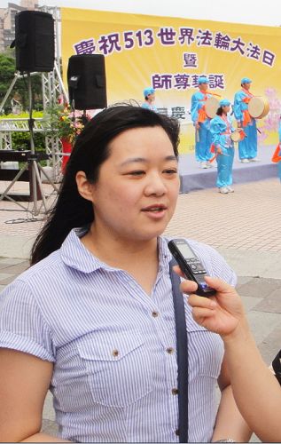 图6:赖宛琳表示修炼让她面对是非对错,知道如何判断。