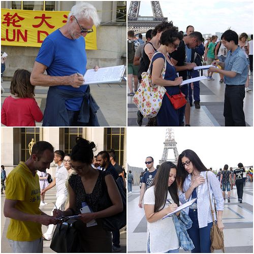 图6-7:游人签名反迫害
