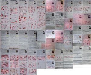 '天津八千民众为营救滑连有签名(部份)'