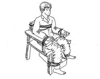 酷刑演示:老虎凳