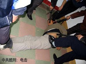 酷刑演示:电棍电击