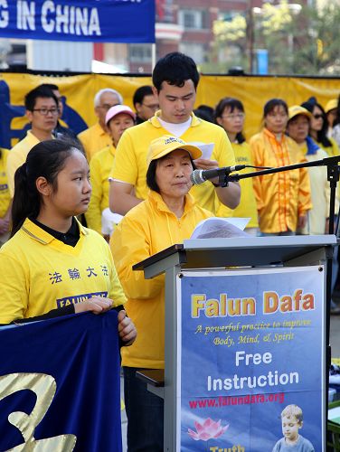 图6:原清华大学员工崔子经女士回忆四‧二五上访经历