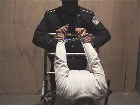 '中共酷刑示意图:铁椅子'