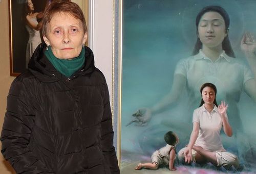 '图7:娜塔莎说:“这些画的内涵引人思考精神和道德,思考如何改善自己。”'