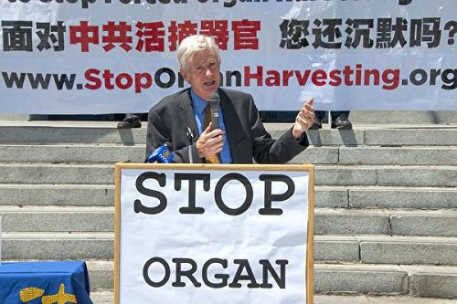 '图6:大卫·乔高希望加州能够立法禁止器官移植旅游'