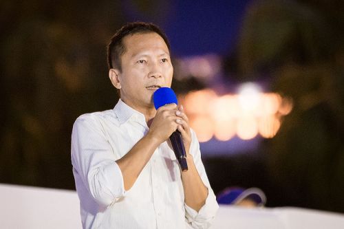 '图8:台北市议员李庆锋期盼参与迫害的中共高官早日被绳之以法。'