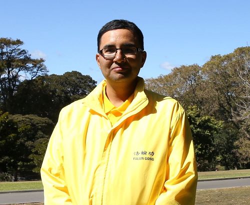 '图6:悉尼法轮功学员Abhishek。'