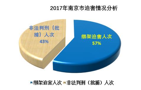 '图3 2017年南京市法轮功学员遭迫害情况分析统计图'