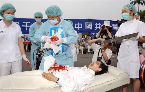 '图:美国《福布斯》刊文说,中共是以法轮功学员作为器官摘取的对象'