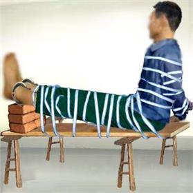 '酷刑演示:老虎凳'