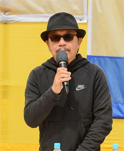 '图4:多位香港及大陆知名人士到场声援,保卫香港自由联盟发言人韩连山呼吁全球加入过共产党的人快快退党。'