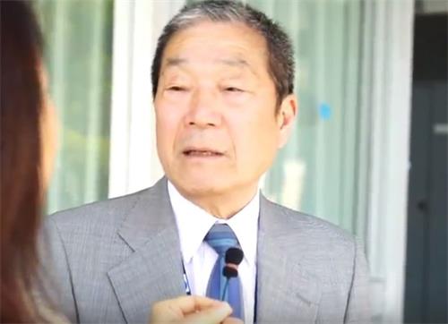 '图1:日本泌尿科医师高野信一面对媒体严词谴责中共活摘器官'