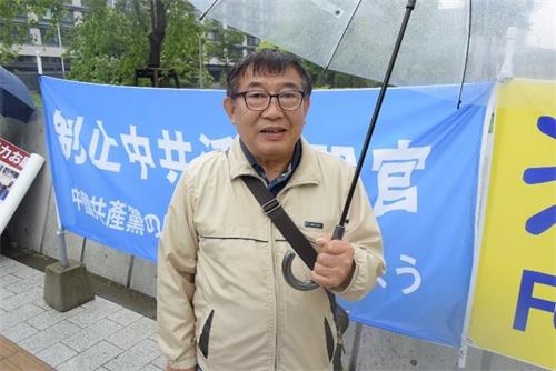 '村山先生表示,活摘器官是不该发生的残酷事件。'