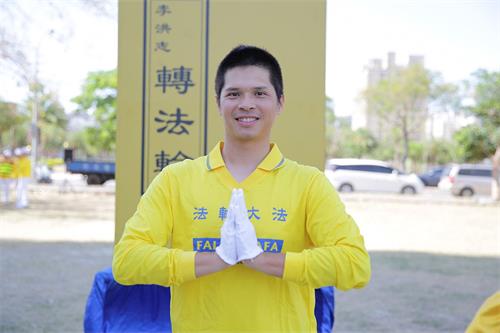 '图7:蔡安和表示:很感谢李洪志师父把大法传出来度人,我个人受益匪浅。'
