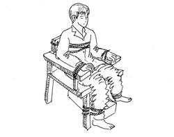 '酷刑图:锁铁椅子'