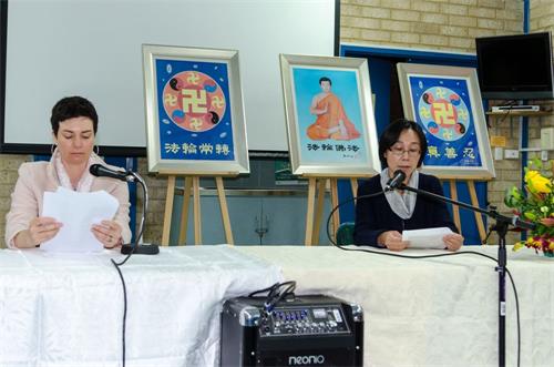 '图:西人学员苏珊(Susan)在发言中'