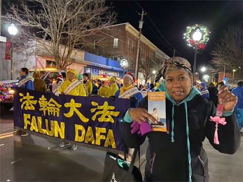 '图8:Cinka听说法轮大法好,她要学炼。'