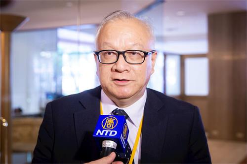 '图5:香港法轮佛学会发言人简鸿章'