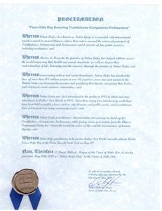 '图9:美国德州小榆树市(City of Little Elm)宣布“法轮大法日”'