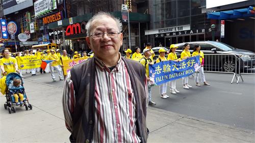 图10:台湾张先生一张口就说:“叫大陆同胞赶快退党退队呀!”