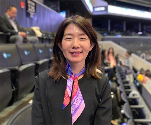'图2:来自台湾台南,在教育界服务的家惠说:“能够成为大法弟子是无比的荣耀。”'