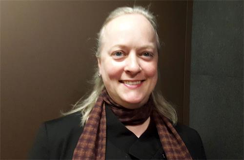 '图4:加拿大法轮功学员吉纳维夫(Genevieve Dame)表示:修好自己都能走过魔难的'