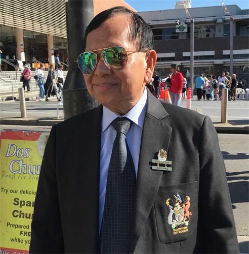 '图5:杰西·迪亚兹(Jess Diaz )表示:我非常佩服法轮功团体'
