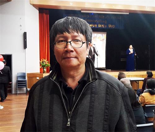 '图4:中国人权活动家潘晴先生表示:如果有需要我仍然会站出来维护法轮功学员的修炼权利和维护他们在这世界上传播文明的价值。'