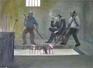 '酷刑示意图:水牢'