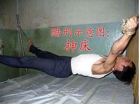 '酷刑演示:抻床'