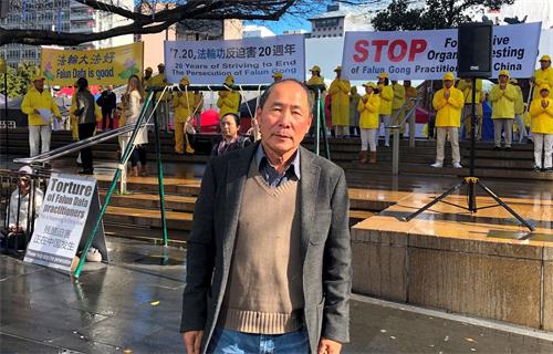 '图7:《北京之春》主编陈维健认为法轮功使他坚信,“天灭中共”一定会成为现实。'