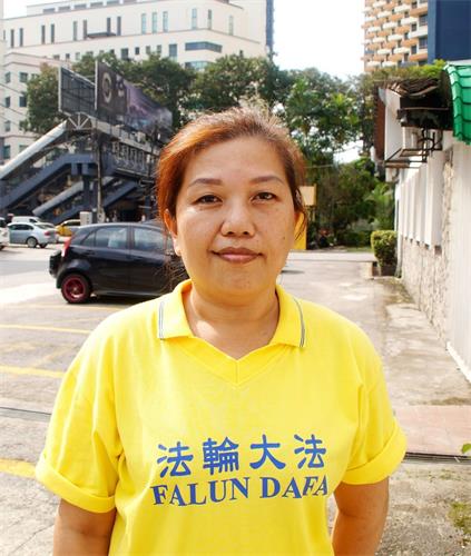 '图17:Jessie张月香希望更多的人了解真相,帮助制止这场中共对法轮功的迫害。'