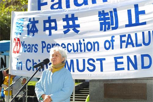 '图6:澳洲华裔女作家、独立中文笔会副会长齐家贞女士。'