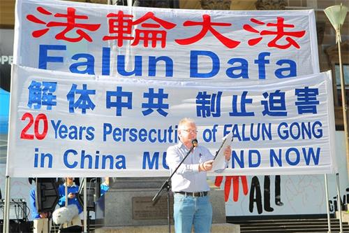 '图12:前澳洲民主工党(Democratic Labor Party)维州副主席杰勒德‧弗拉德(Gerard Flood)先生'