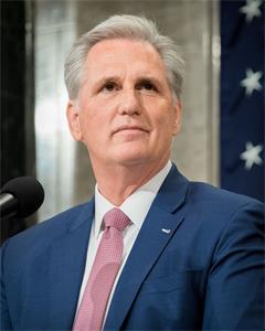 美国众议院少数党领袖凯文·麦卡锡(Kevin McCarthy)